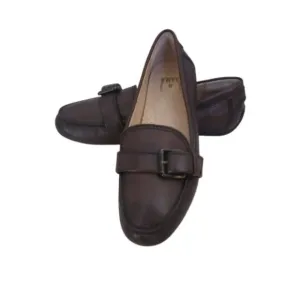 Frye Womens Leather Driving Loafers Size 6.5 Brown Casual Comfort