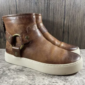 Frye Womens Lena Harness Bootie Brown Ankle Boots Size 6 M
