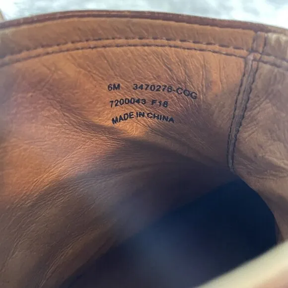 Frye Womens Lena Harness Bootie Brown Ankle Boots Size 6 M