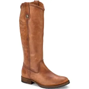Frye Womens Melissa Button Brown Leather Cowboy, Western Boots Shoes NWOB