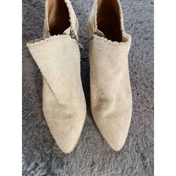 Frye suede ankle boots size 10