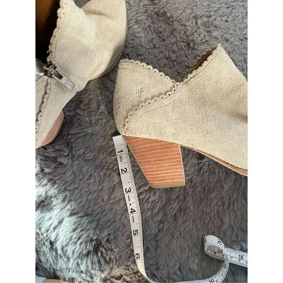 Frye suede ankle boots size 10