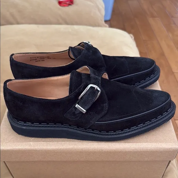 George Black Loafers Slip-On Shoes