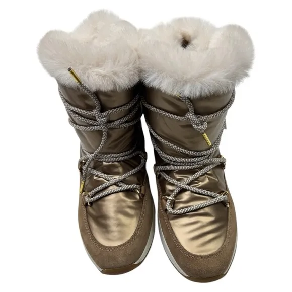 Geox Womens Falena Brown Snow Boots Size 9