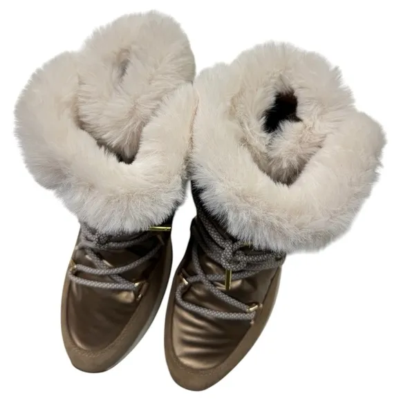 Geox Womens Falena Brown Snow Boots Size 9