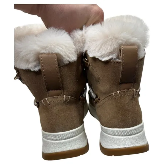 Geox Womens Falena Brown Snow Boots Size 9