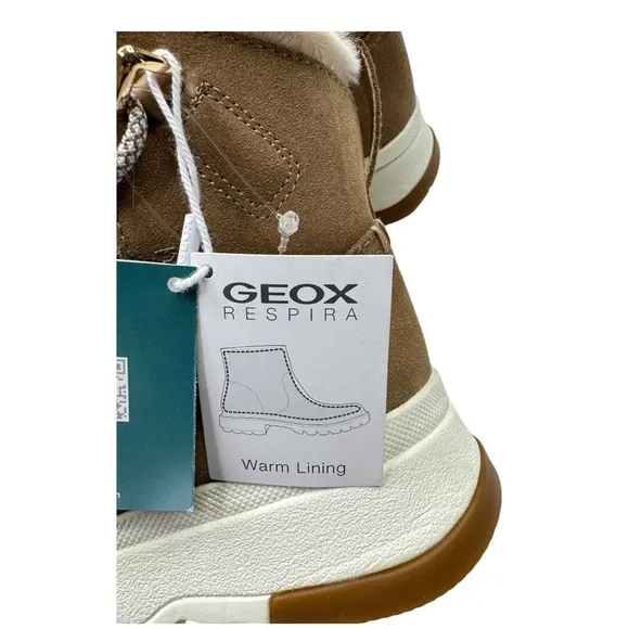 Geox Womens Falena Brown Snow Boots Size 9