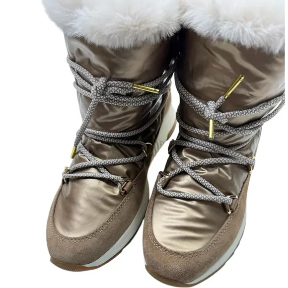 Geox Womens Falena Brown Snow Boots Size 9