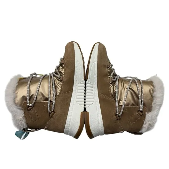 Geox Womens Falena Brown Snow Boots Size 9