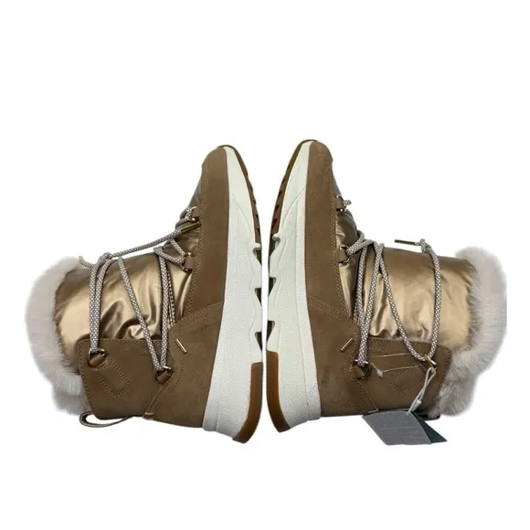 Geox Womens Falena Brown Snow Boots Size 9