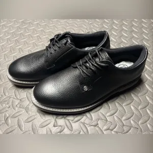 G/FORE Gallivanter Golf Shoes Mens Size 9.5 Leather Black Onyx G4MC20EF01 NEW