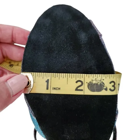G’Franco NWT Vegas Dancing Shoes Irridescent Polychromatic 3.5” heel Size 7