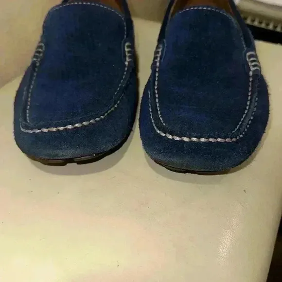 G.H.Bass&amp;Co blue, suede driving shoes size 71/2 M