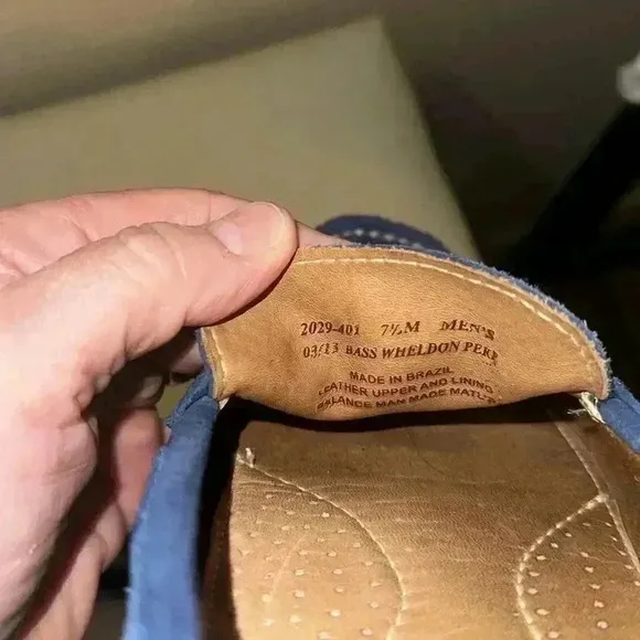 G.H.Bass&amp;Co blue, suede driving shoes size 71/2 M