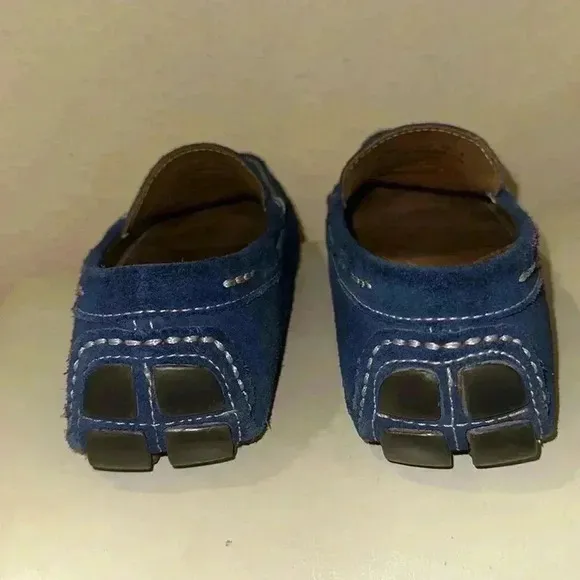 G.H.Bass&amp;Co blue, suede driving shoes size 71/2 M