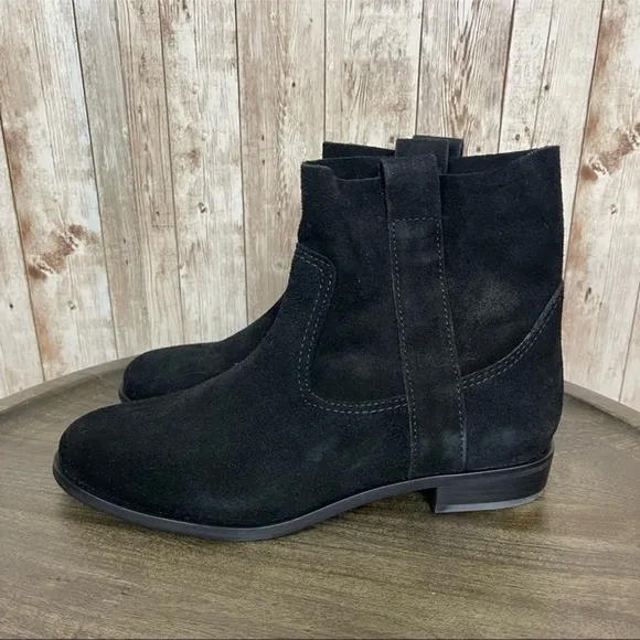 Gianni Bini Take-Five Black Suede Ankle Bootie