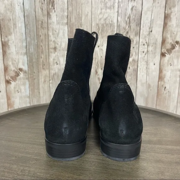 Gianni Bini Take-Five Black Suede Ankle Bootie