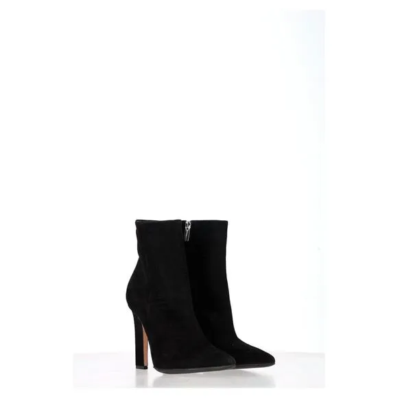 Gianvito Rossi Piper Ankle Boots in Black Suede