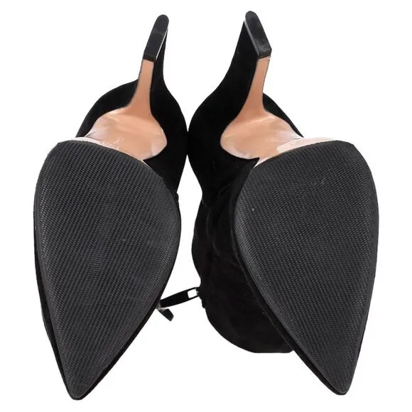 Gianvito Rossi Piper Ankle Boots in Black Suede