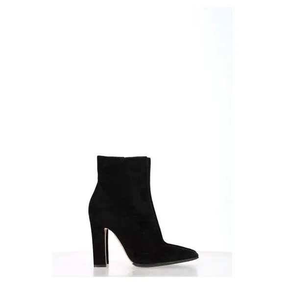 Gianvito Rossi Piper Ankle Boots in Black Suede
