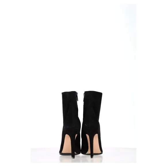 Gianvito Rossi Piper Ankle Boots in Black Suede