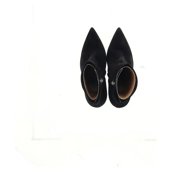 Gianvito Rossi Piper Ankle Boots in Black Suede