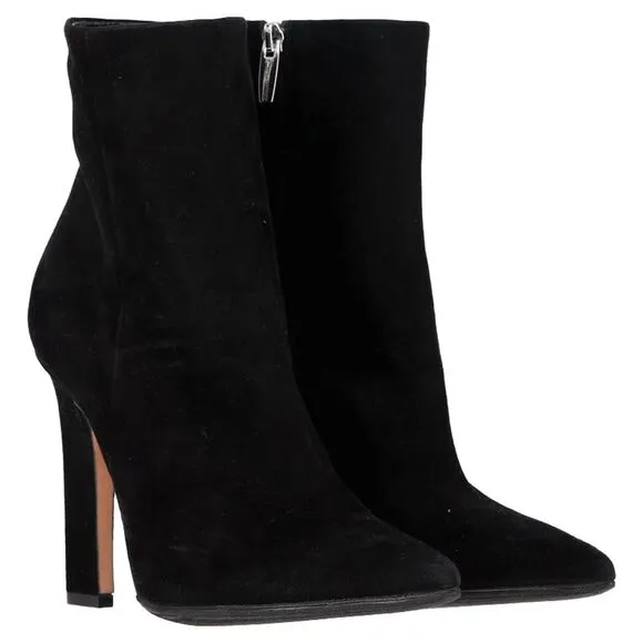 Gianvito Rossi Piper Ankle Boots in Black Suede