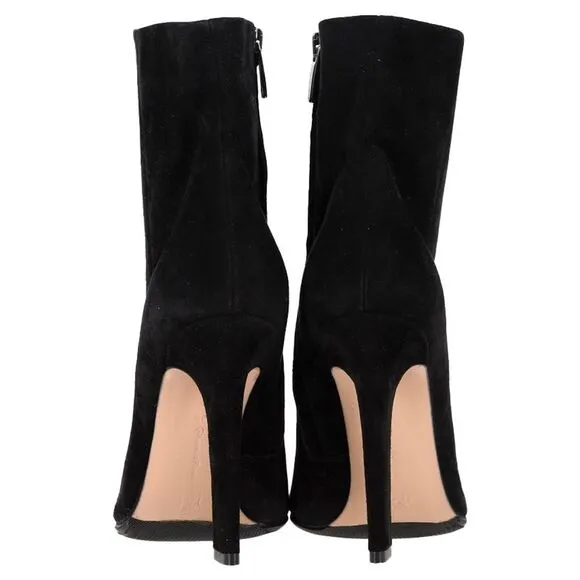 Gianvito Rossi Piper Ankle Boots in Black Suede