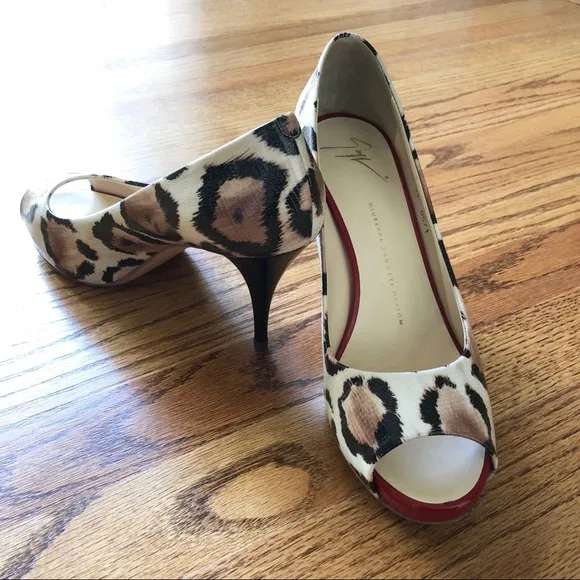 Giuseppe Zanotti animal print heels