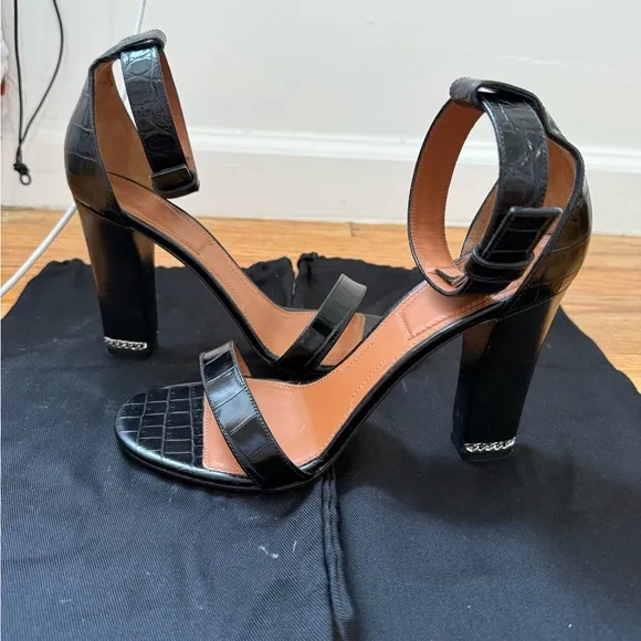 Givenchy Black Heeled Sandals
