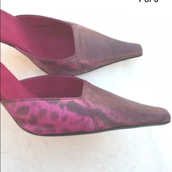 GOFFREDO FANTINI Leather Fuchsia Pink Shoes Heels