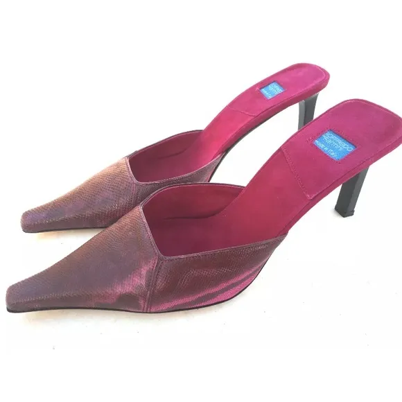 GOFFREDO FANTINI Leather Fuchsia Pink Shoes Heels