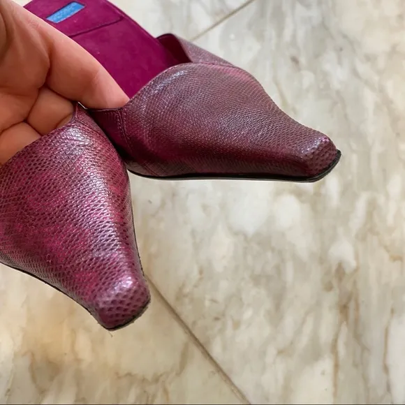 GOFFREDO FANTINI Leather Fuchsia Pink Shoes Heels