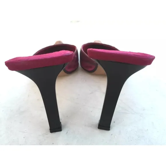 GOFFREDO FANTINI Leather Fuchsia Pink Shoes Heels