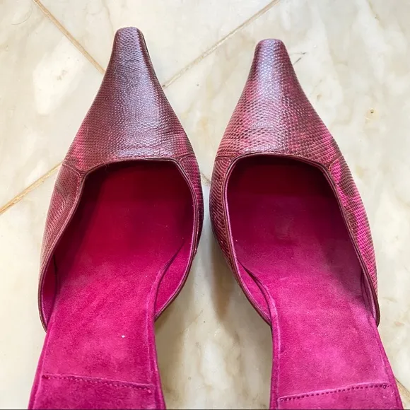 GOFFREDO FANTINI Leather Fuchsia Pink Shoes Heels