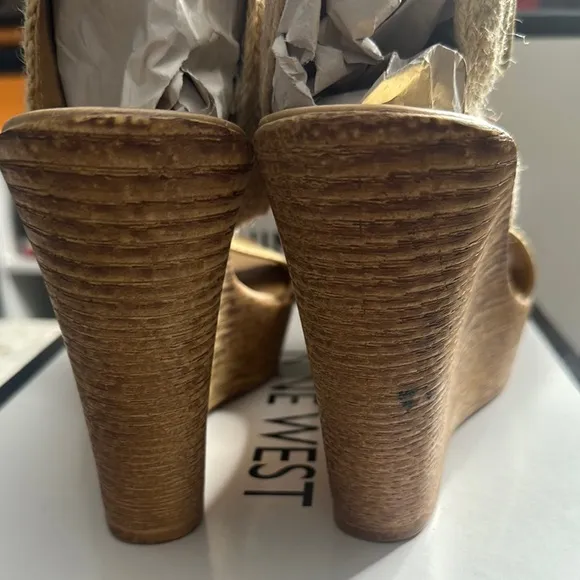 Gold Wedge Sandals