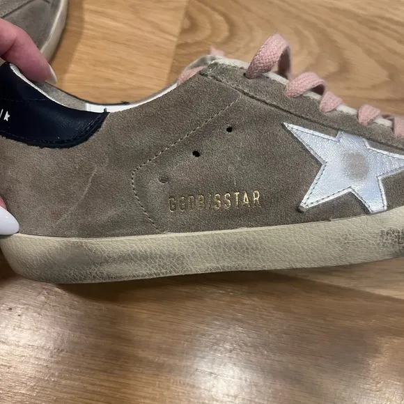 Golden Goose Women's Sneakers - Pink and Tan