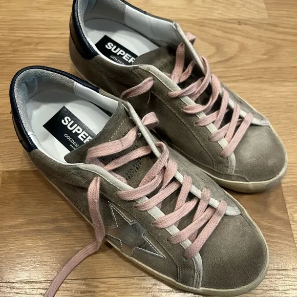 Golden Goose Women's Sneakers - Pink and Tan