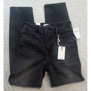Good American Black219 Size 0x28 Inseam Skinnyish Fit High Rise