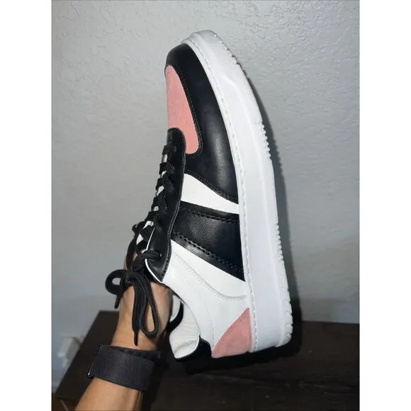 GREATS Men’s Saint James Low White/salmon/Black Casual Sneakers Shoes 9 Italy