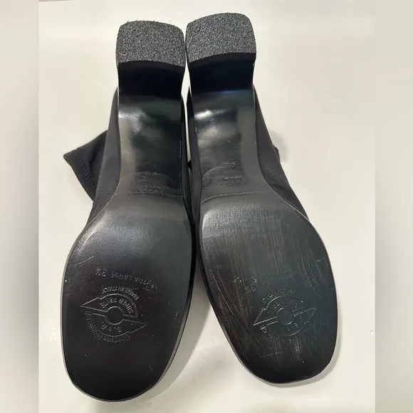 Gucci Black Nylon Sock Ankle Boots- Size 8