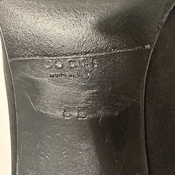 Gucci Black Nylon Sock Ankle Boots- Size 8