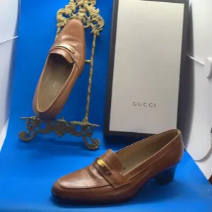 Gucci leather Heeled shoes style #100 1061 36.5 C