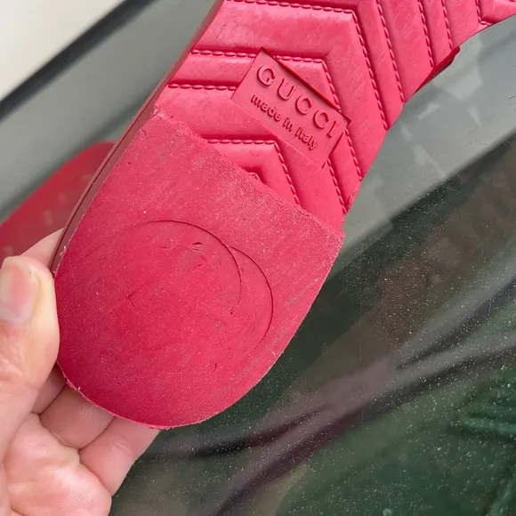 Gucci SIZE 40  Women's Red Slide Sandals
