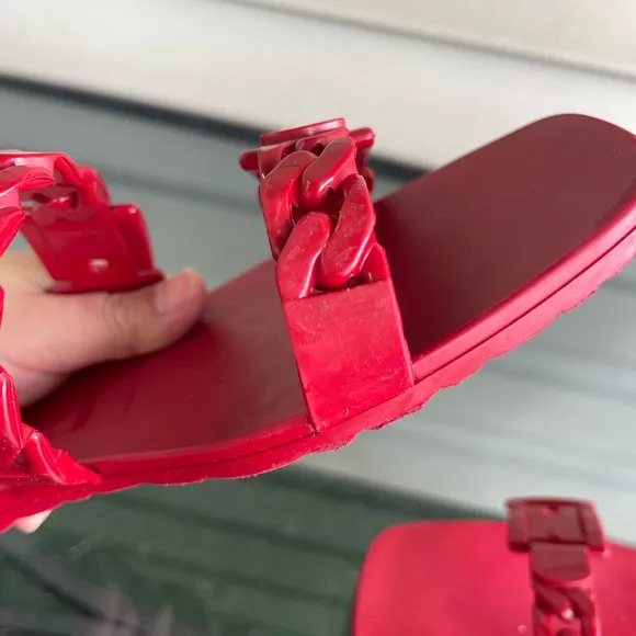 Gucci SIZE 40  Women's Red Slide Sandals