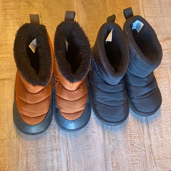 🤎🖤H&amp;M Boys bundle puffer snow boots slip in size 1-1.5 🤎🖤Disney Mickey