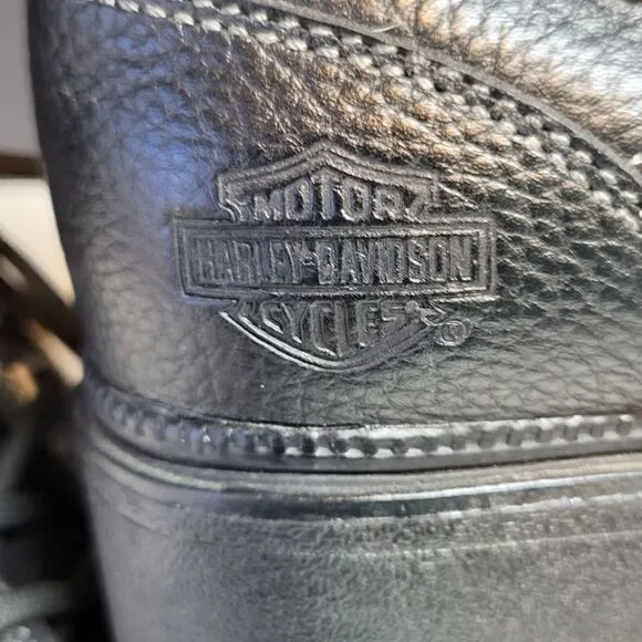 Harley-Davidson Women's Black Leather Ankle Boots