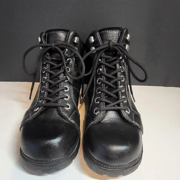 Harley-Davidson Women's Black Leather Ankle Boots