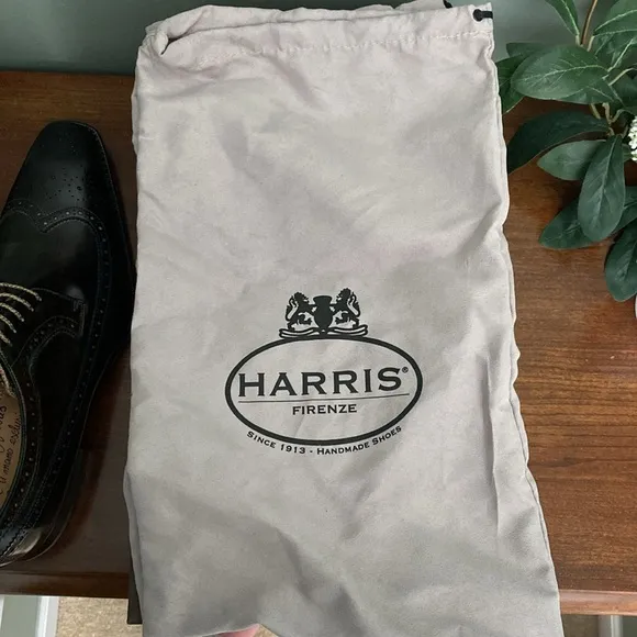 Harris men’s genuine leather dress shoes, deep brown, size 11, NWT
