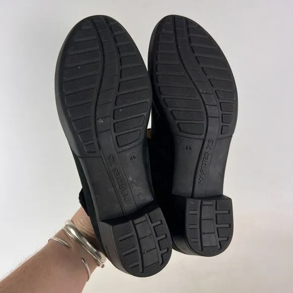 Hartjes mary jane women's size 6.5 black suede minimalist heels comfort shoes